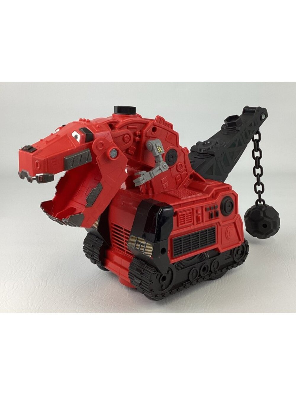 Mattel Dinotrux Reptool Control 13" Ty Rux Toy Vehicle w Sounds 2016 No Remote